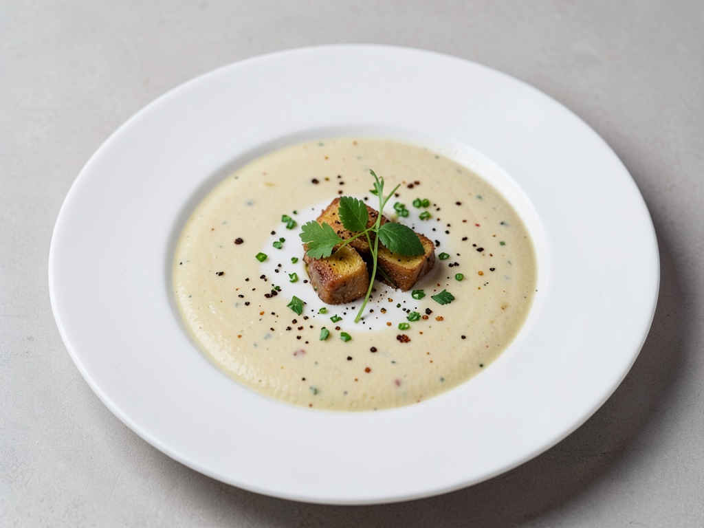 Zuppa cremosa di aglio orsino (senza patate)