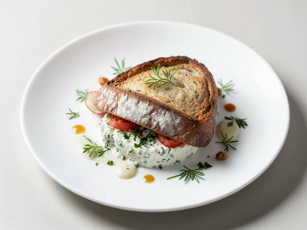 Baguette con quark alle erbe