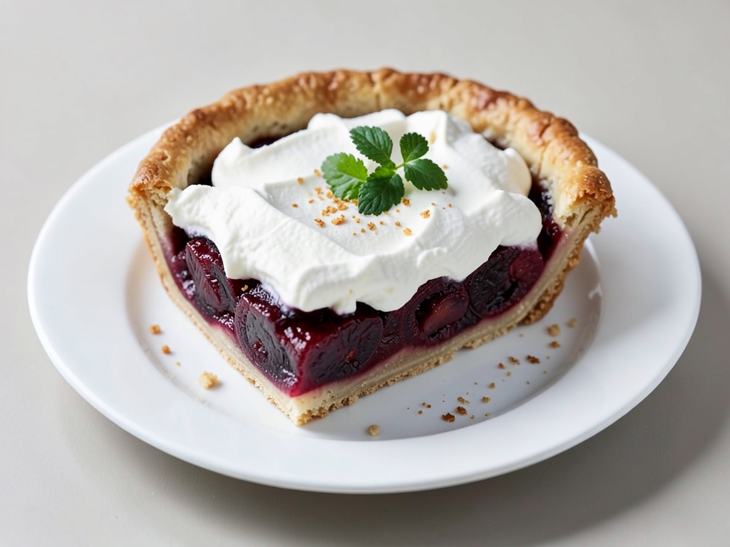 Torta al rabarbaro con crosta di meringa