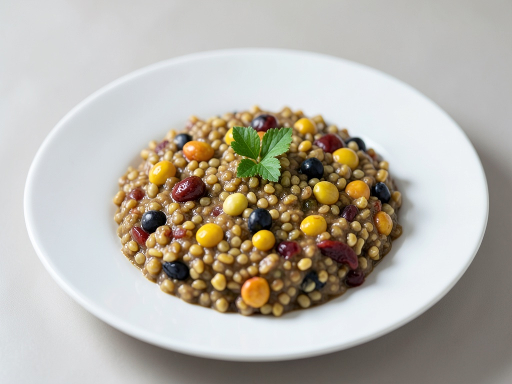 Muesì caldo di miglio, banana e bacche