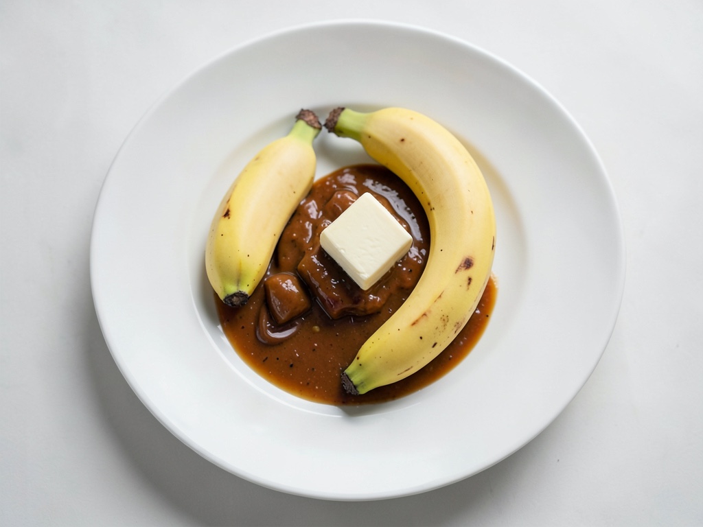 Banane in salsa caramellata