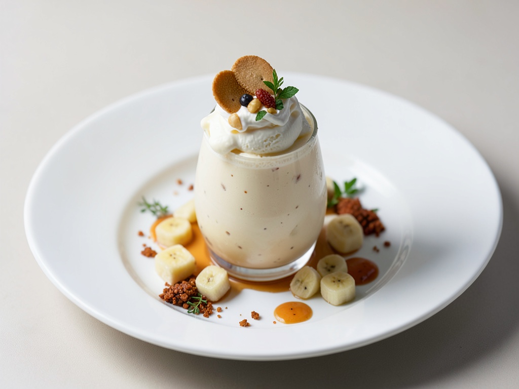 Cremiger Bananen-Eis-Shake