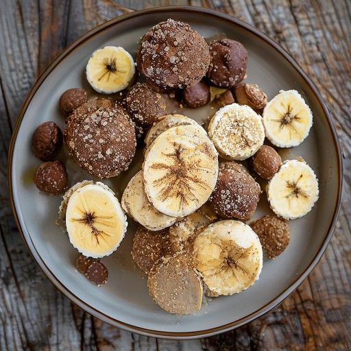Truffe fatte in casa alla banana e cacao