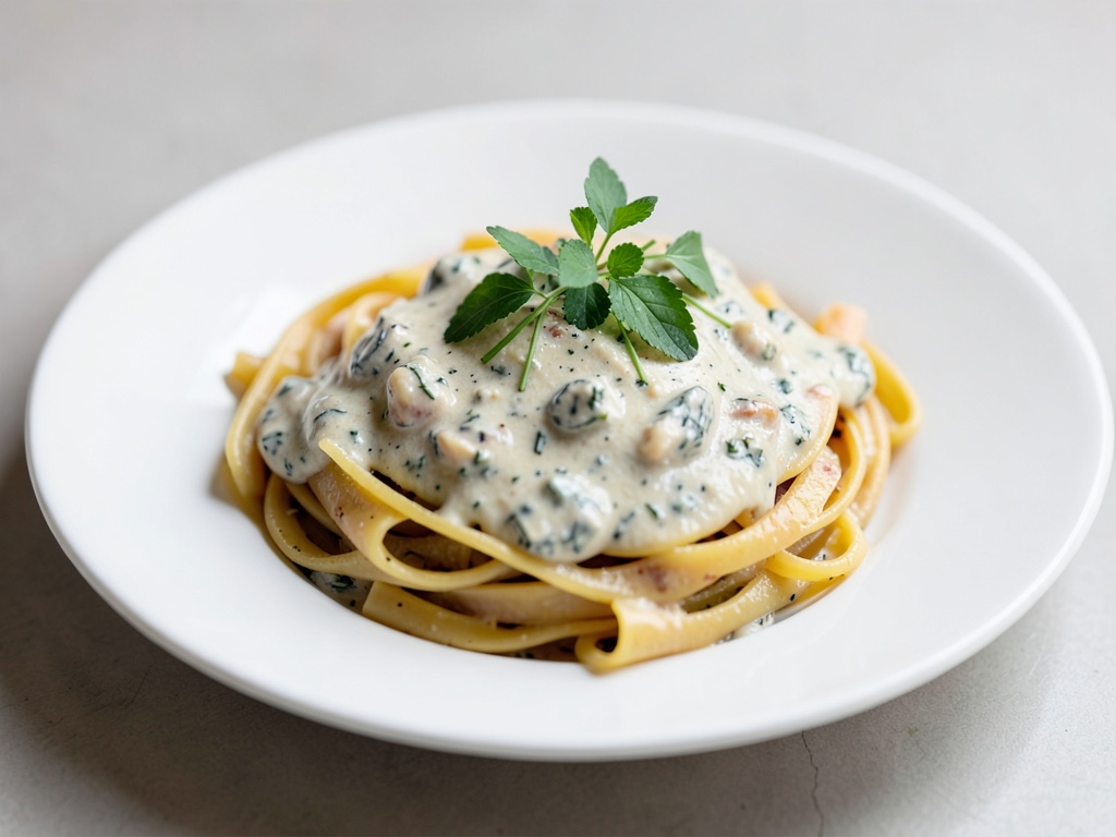 Tagliatelle con salsa cremosa al Gorgonzola