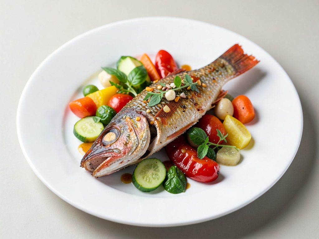 Rotbarsch mit fruchtigem Gemüse