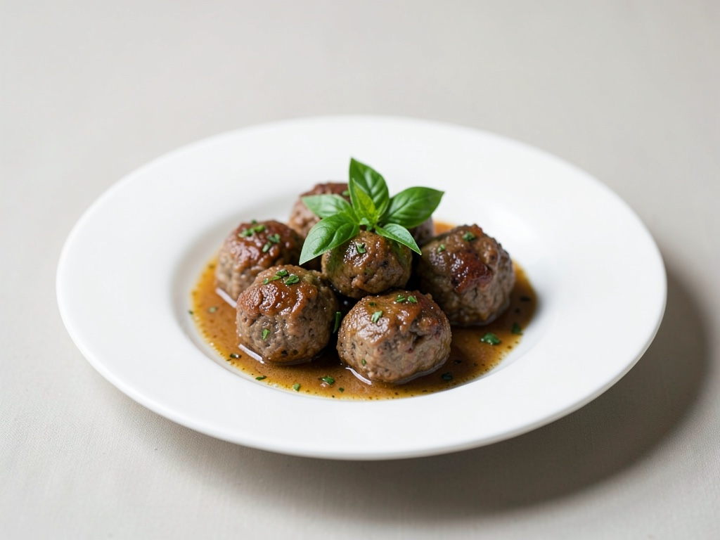 Polpette di vitello al basilico