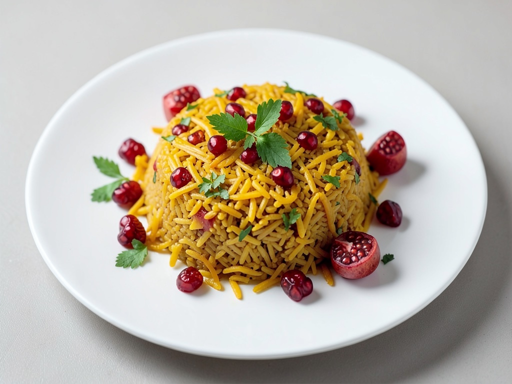 Riso Basmati aromatico con curcuma e melograno