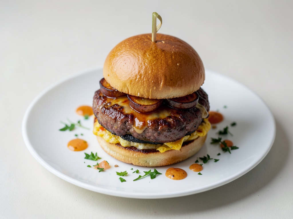 Burger chorizo bavarois