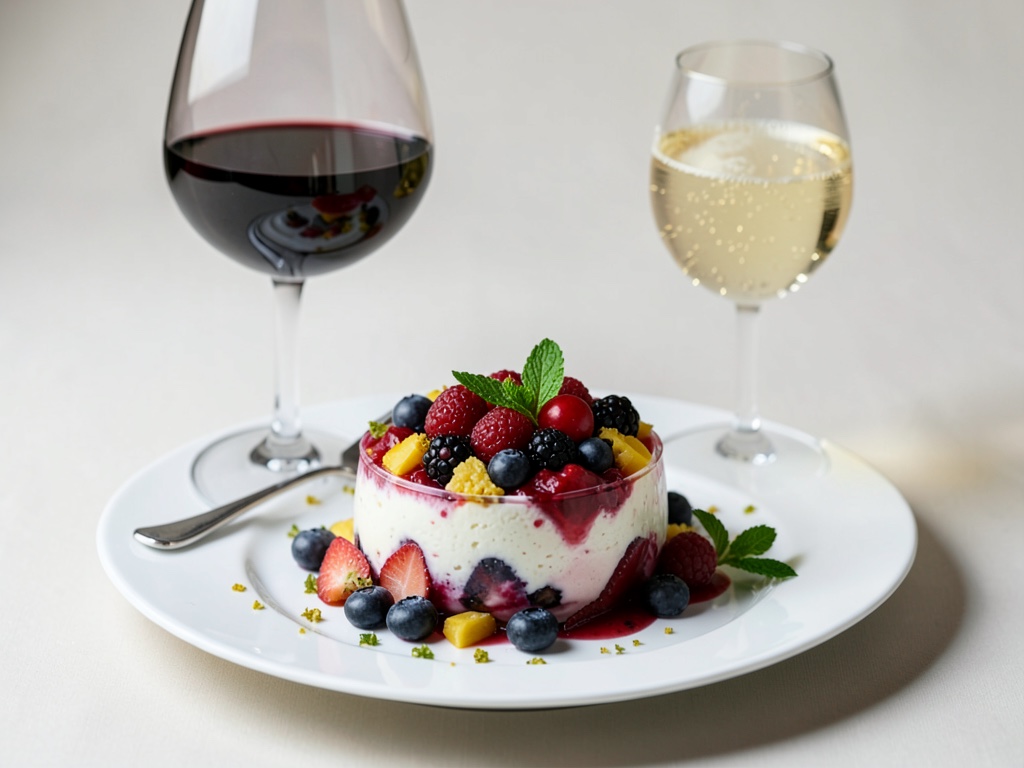 Erfrischende Beeren-Bowle mit Wein und Sekt