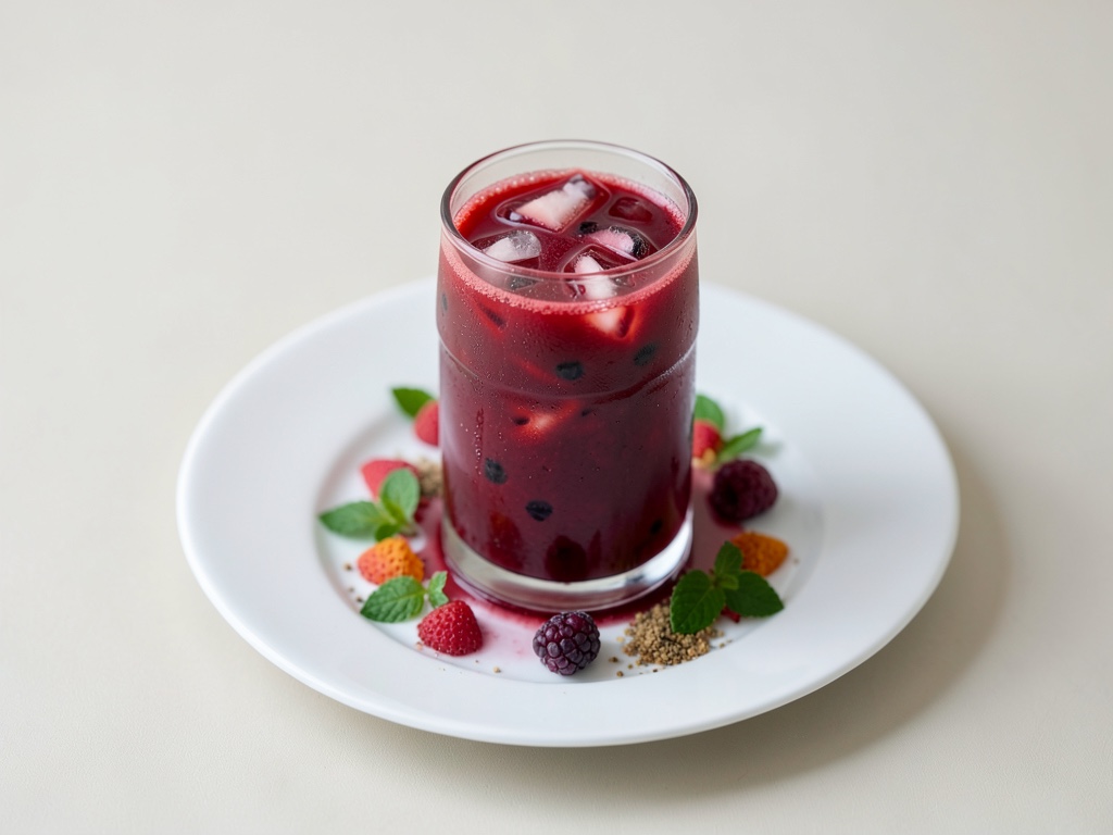 Fruchtiger Beeren-Eistee