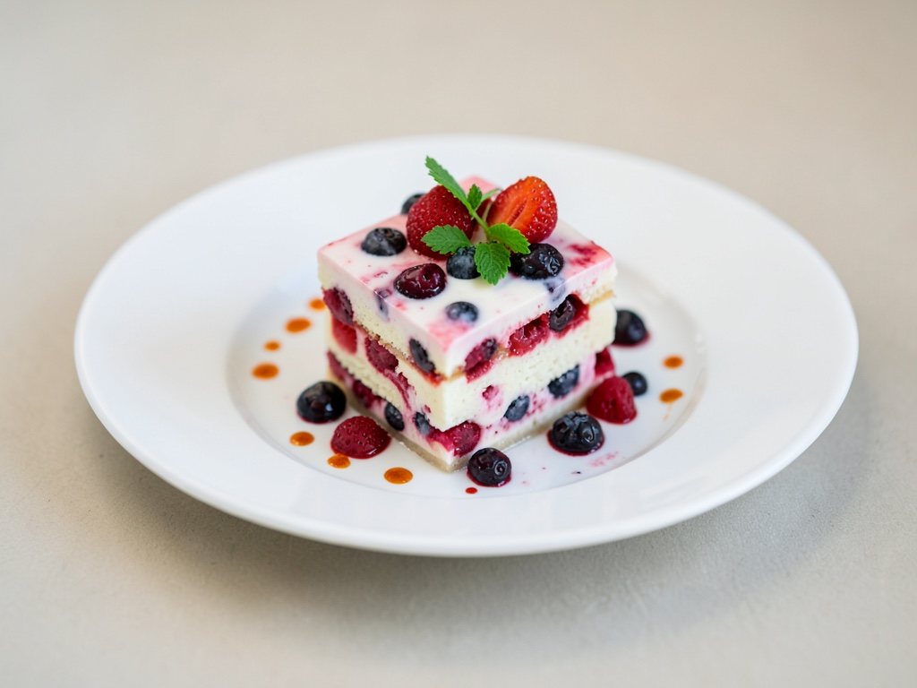 Fruchtige Beeren-Joghurt-Schichten