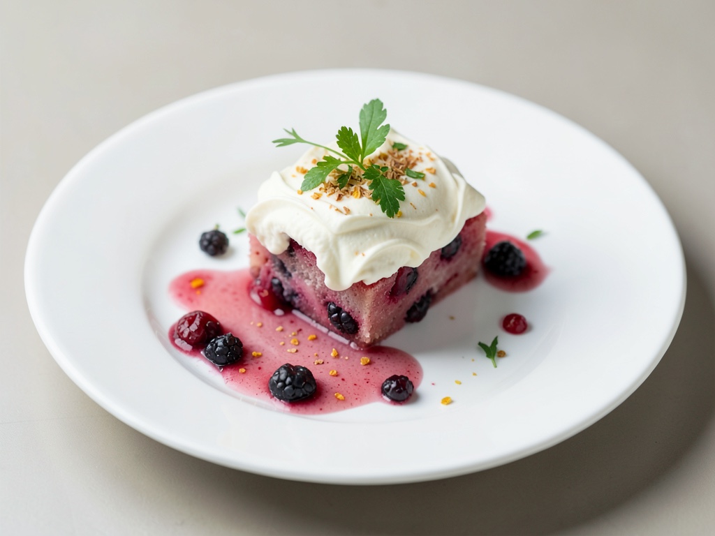 Glace sur bâton aux baies avec crème de fromage frais