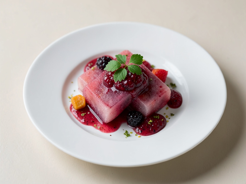 Rosen-Beeren-Eis am Stiel