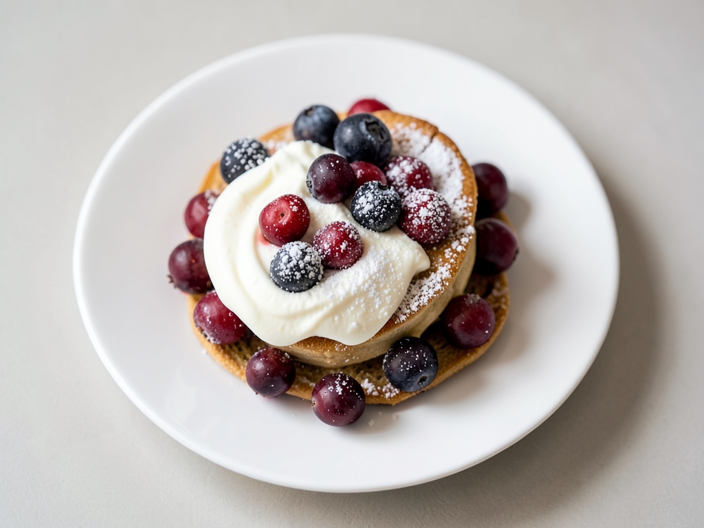 Sandwich di gelato alle fragole e waffle