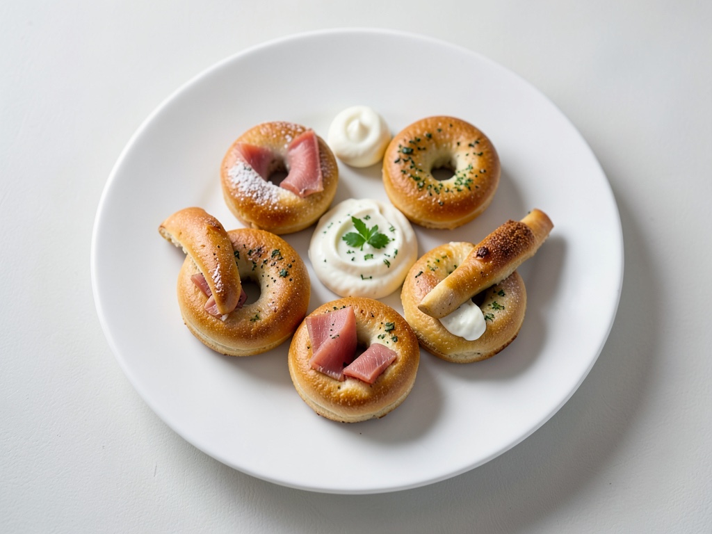 Smoked Salmon Bagel with Herb Cream