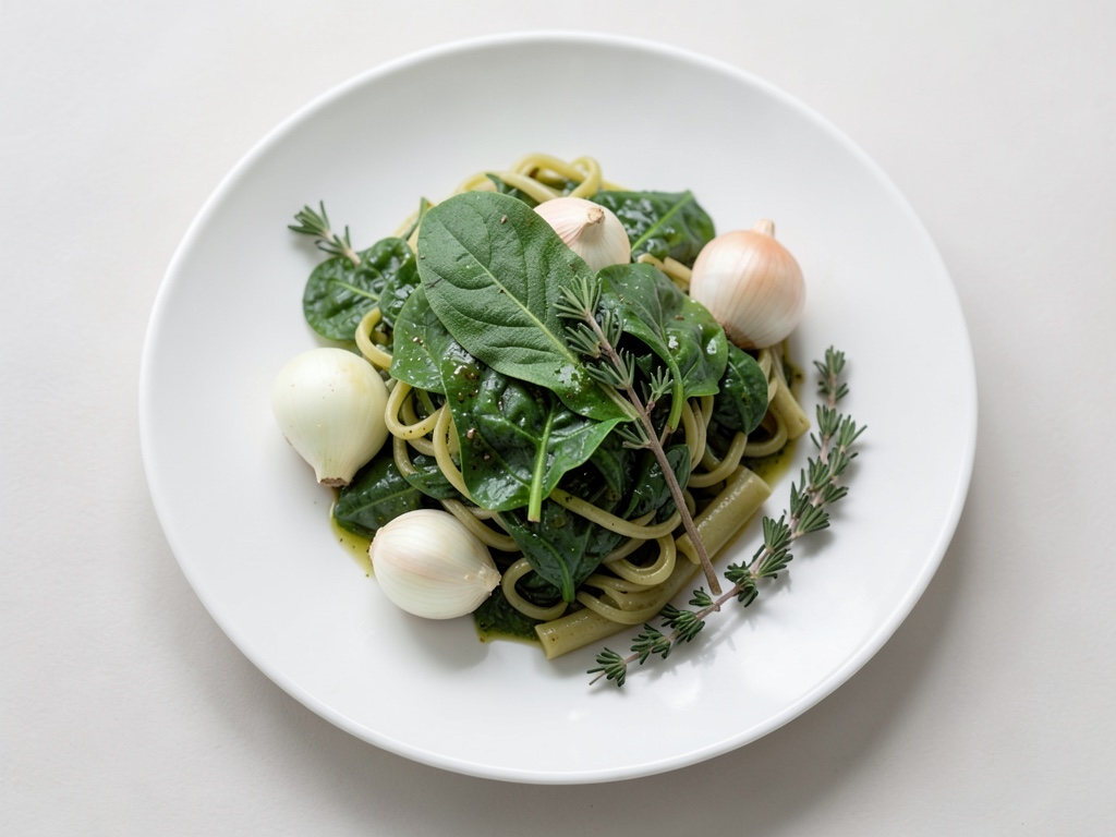 Lenticchie Beluga con Spinaci