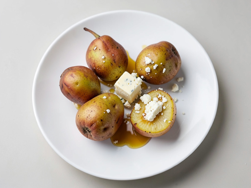 Pere al forno con Roquefort