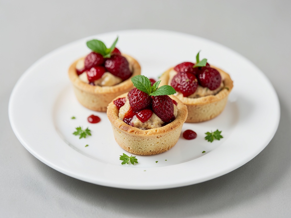 Tartellette di Biscotto alle Fragole