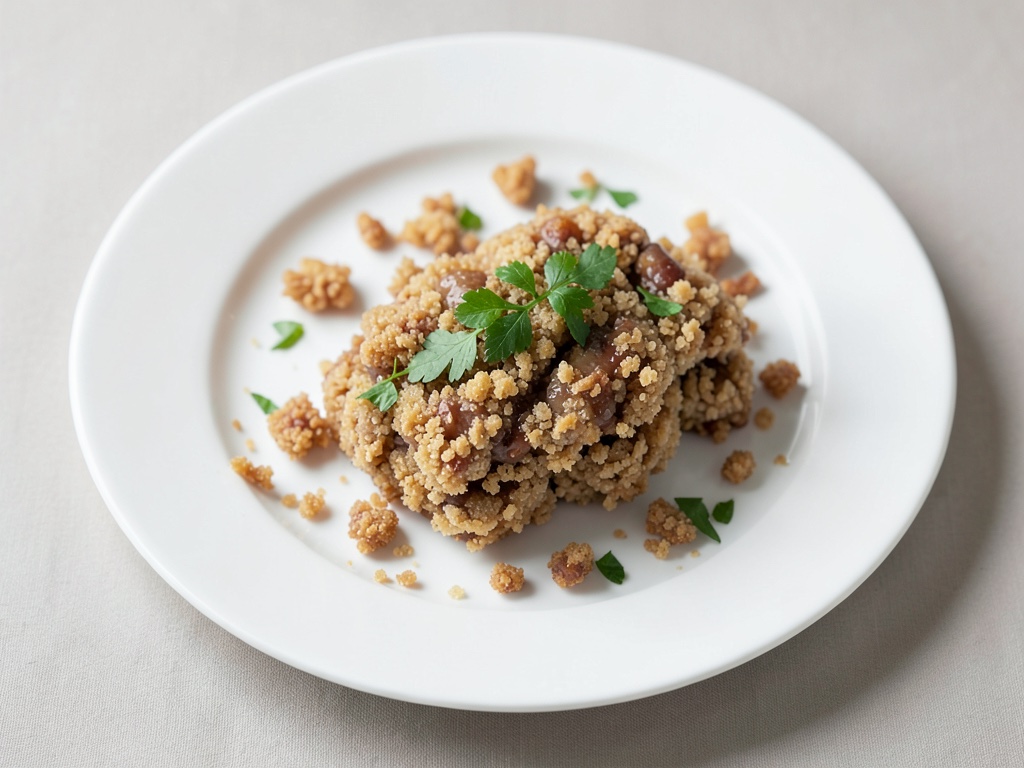 Biscotti croccanti con briciole di pasta sfoglia