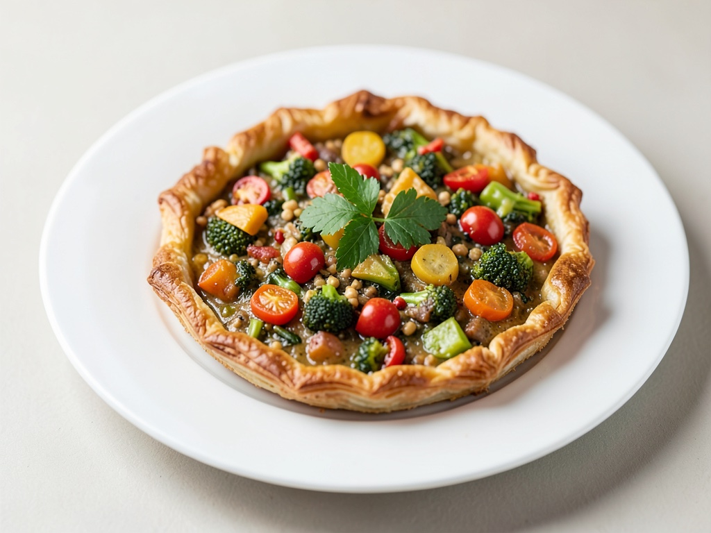 Torta salata di verdure estive con pasta sfoglia