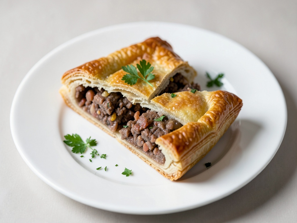Pâté de viande hachée en pâte feuilletée
