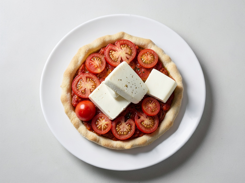 Tartelata di pasta sfoglia con pomodori e mozzarella