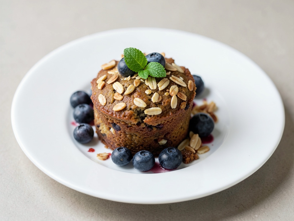 Saftige Haferflocken-Muffins mit Blaubeeren