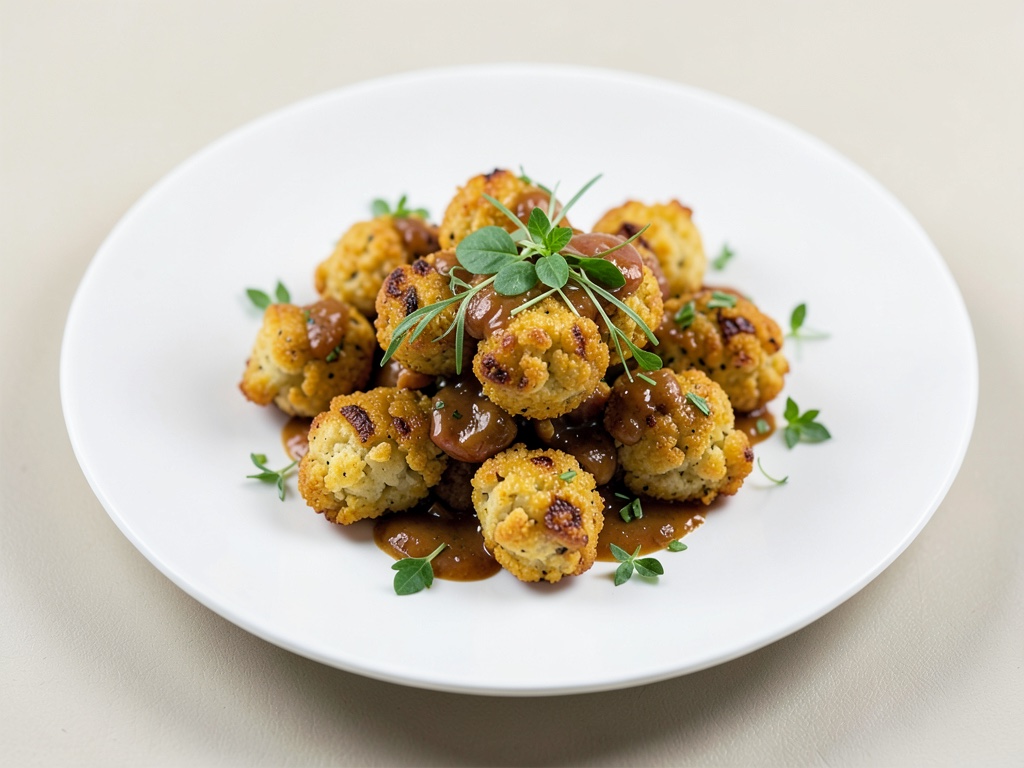 Albóndigas crujientes de coliflor