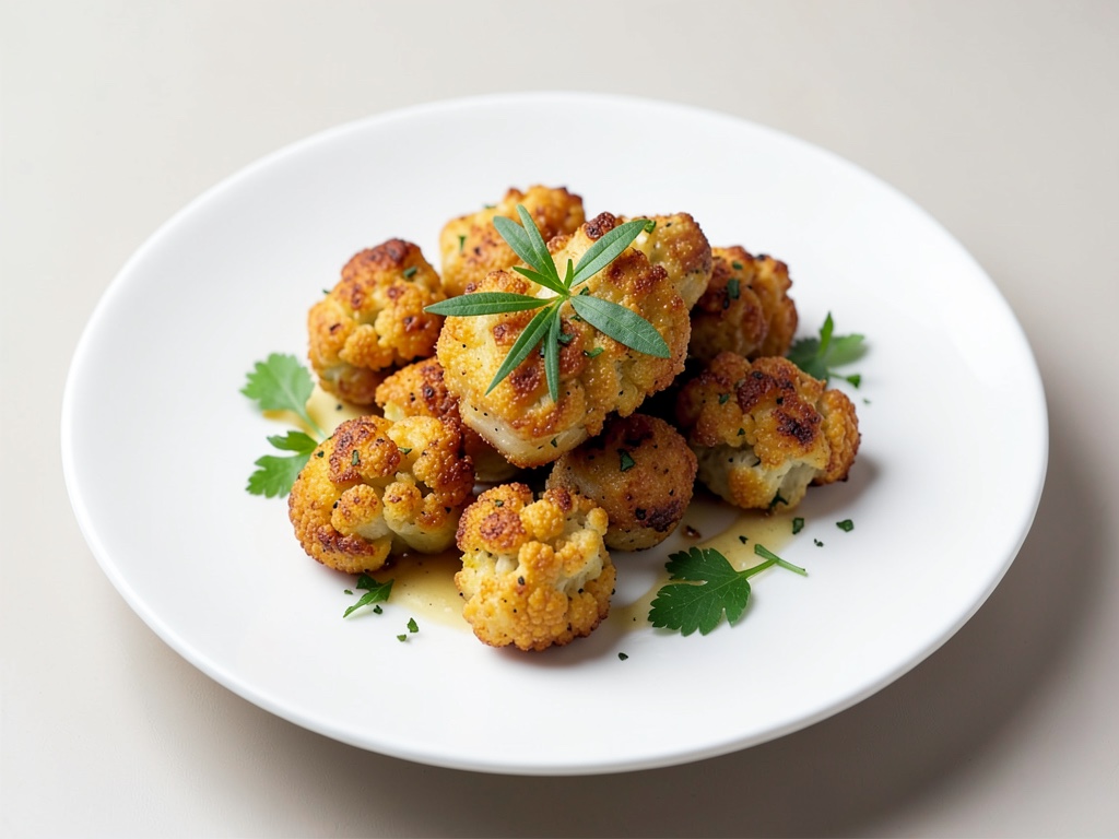 Nuggets crujientes de coliflor y patata