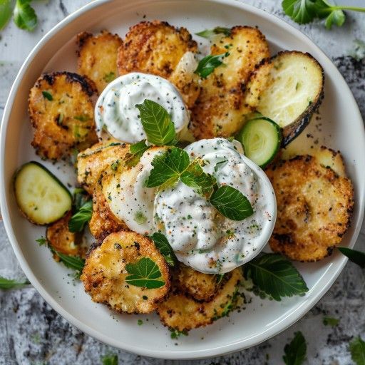 Crocchette di cavolfiore croccanti con yogurt alla menta