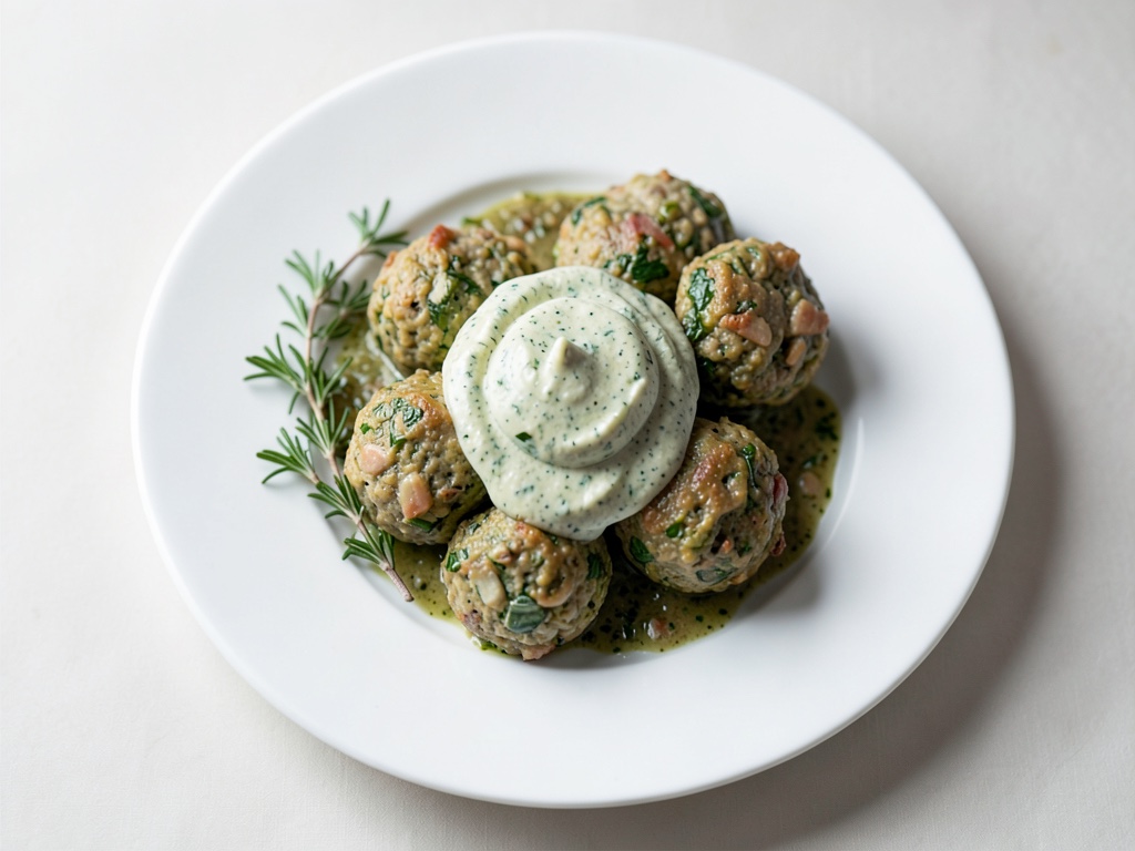 Polpette di cavolfiore croccanti con yogurt alla menta fresca