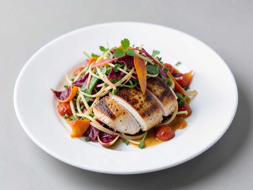 Insalata di finocchi e arance sanguine con pollo