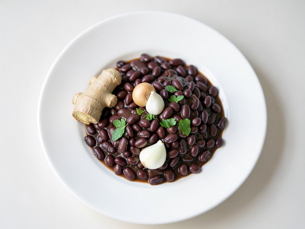 Gâteaux croustillants aux haricots noirs et crevettes