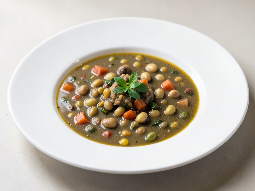 Sopa italiana de judías y verduras
