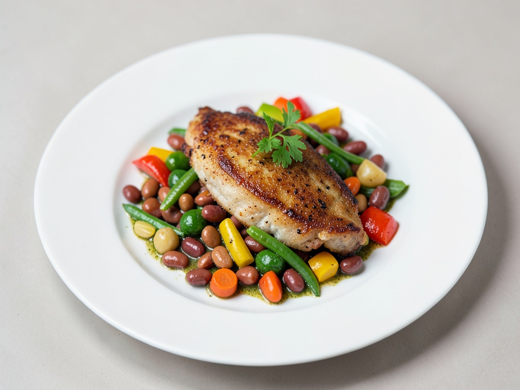 Schnitzel con verdure miste