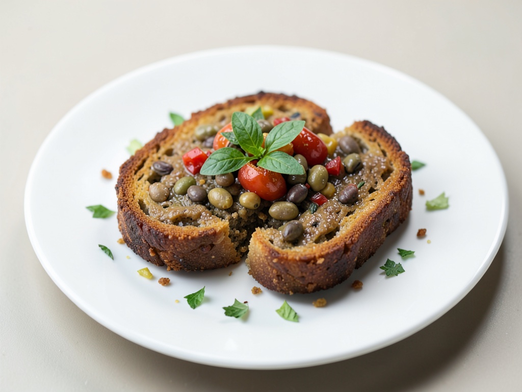 Fette fagioli tostate croccanti