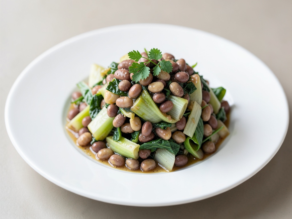 Insalata di fagioli con porro