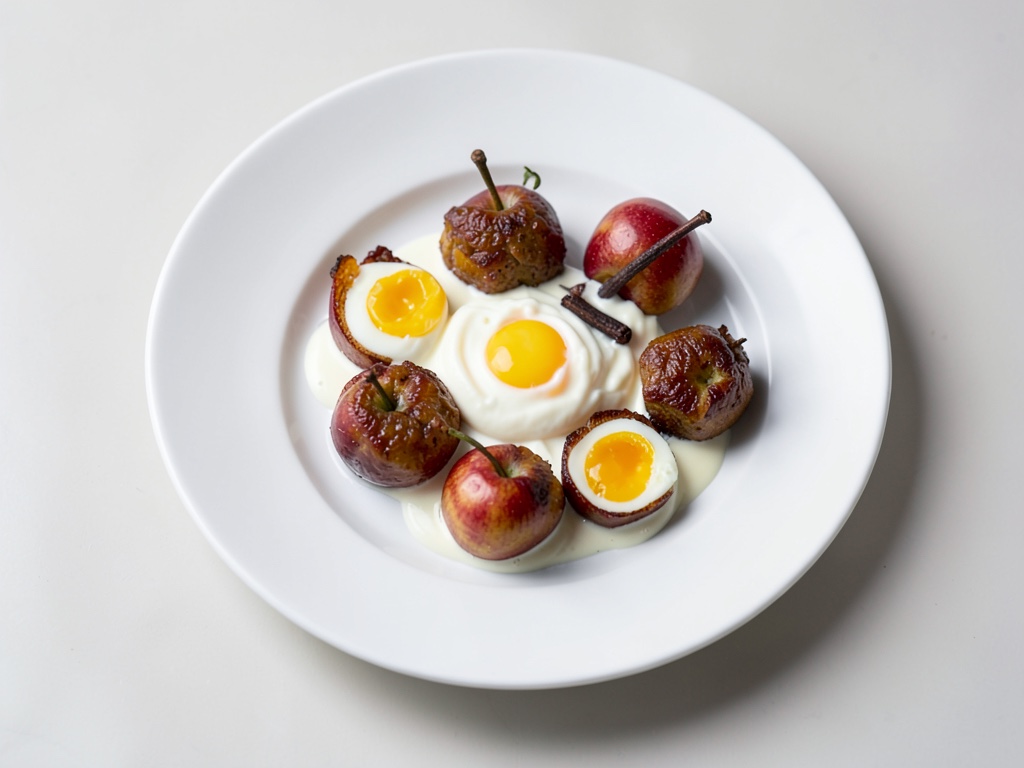 Mele al forno con crema alla vaniglia