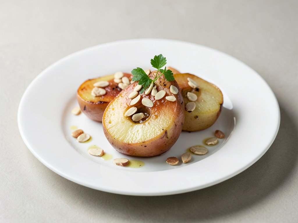 Gebackene Äpfel mit Mandeln