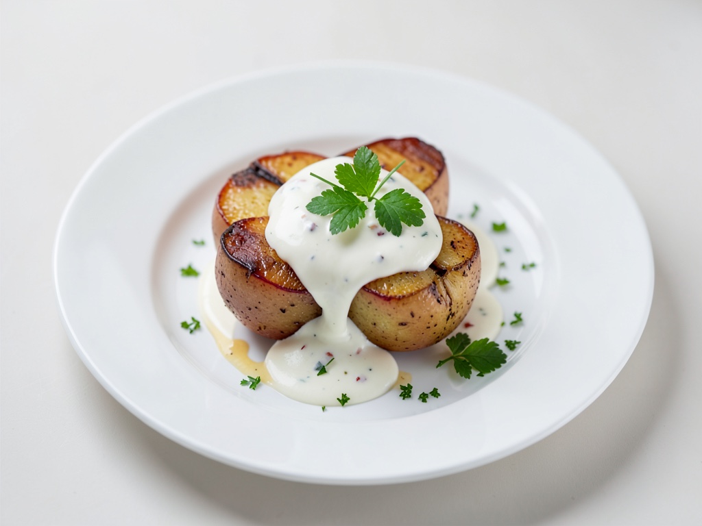 Gebackene Äpfel mit Vanille-Joghurt-Soße – smarter