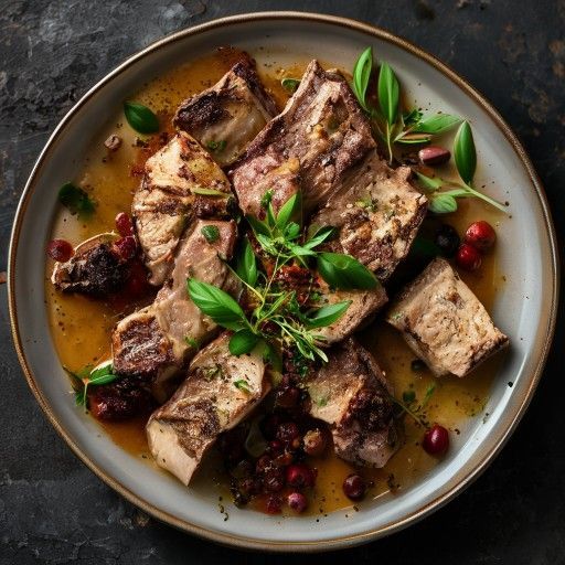 Jarret de veau dans sa poche de cuisson