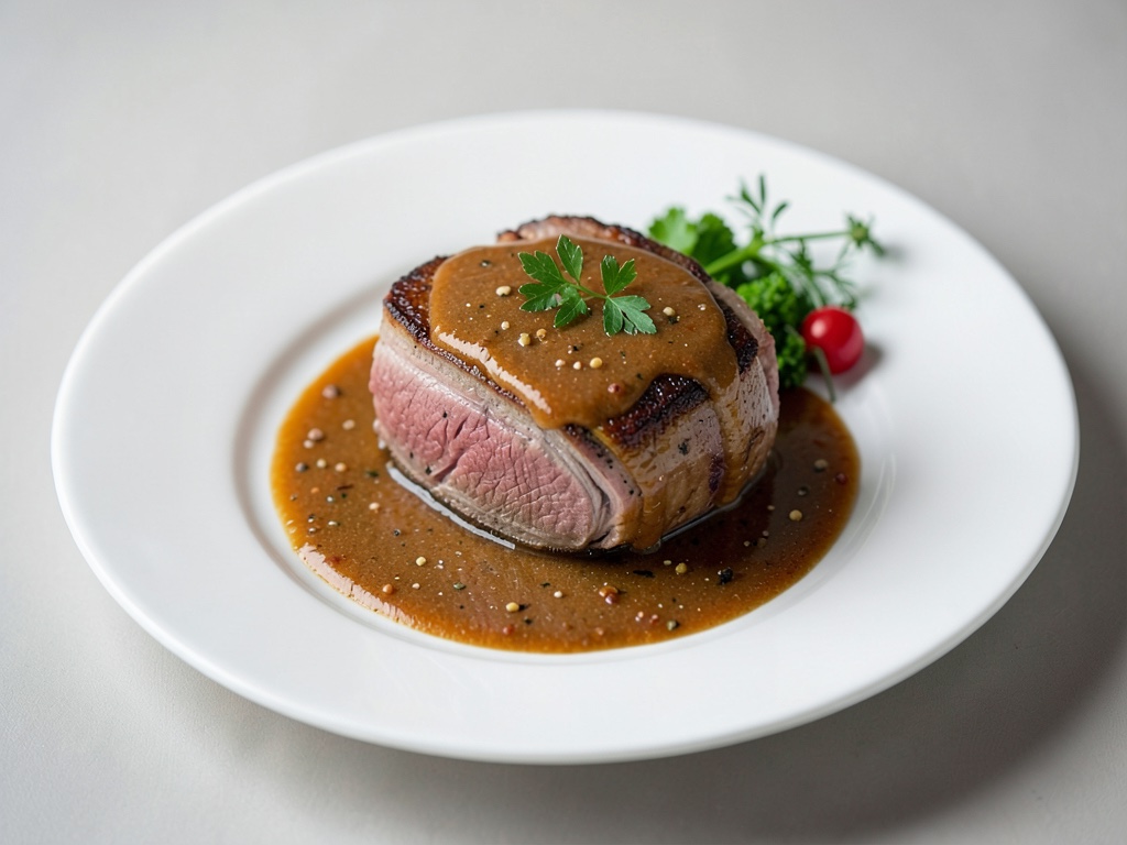 Braciola di manzo tenera con salsa aromatica
