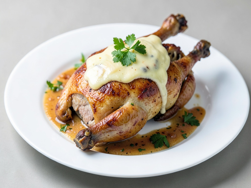 Pollo arrosto gratinato con formaggio