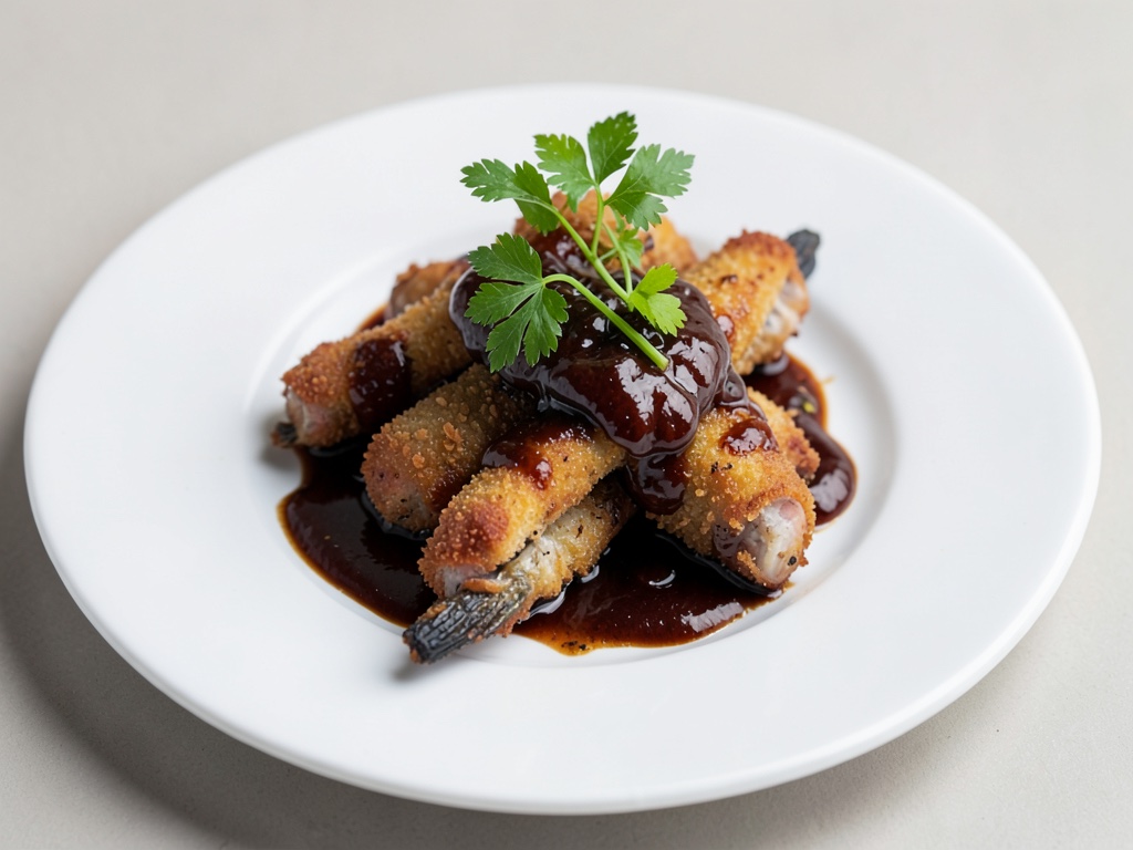 Harengs frits dans une marinade au vin