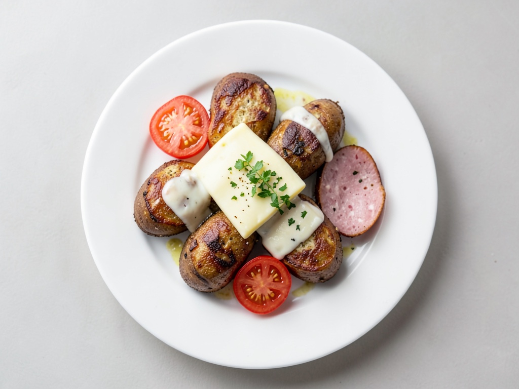 Patate fritte croccanti con formaggio fuso