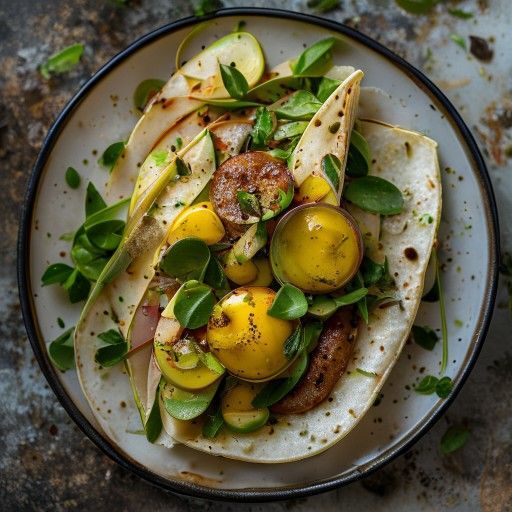 Wrap di salsiccia e avocado