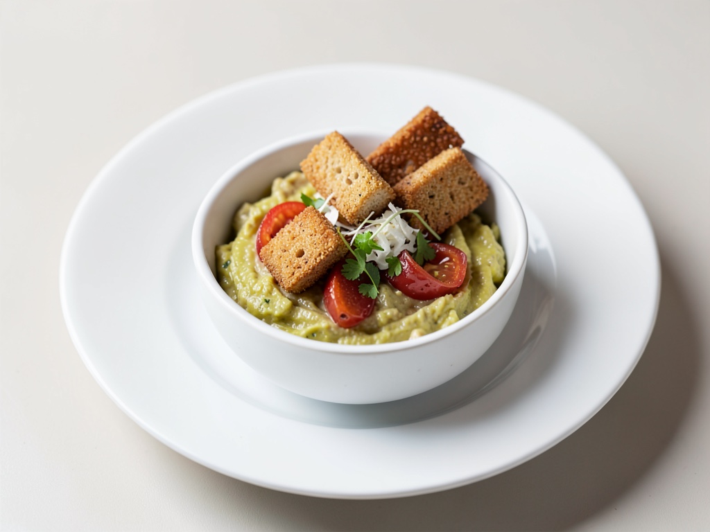 Bowl di pretzel con crouton al liquirizia
