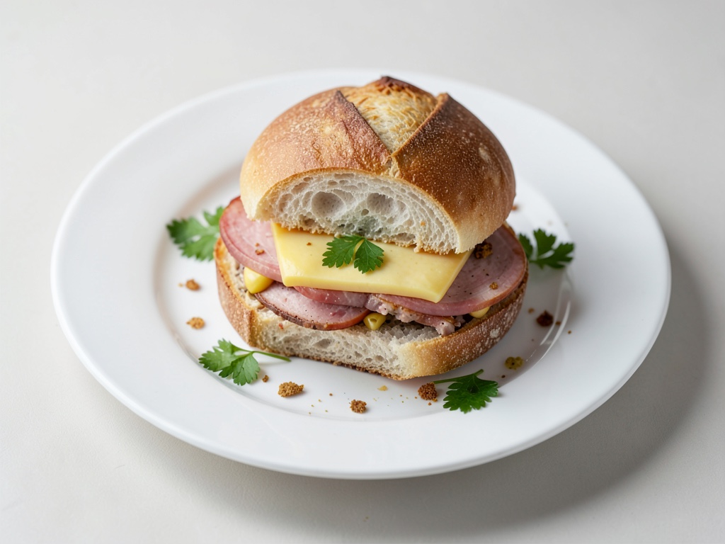 Panini con mozzarella e prosciutto di Parma
