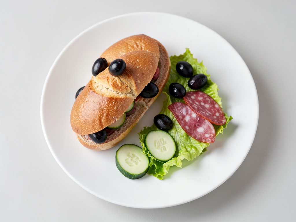 Panini farciti con insalata fresca