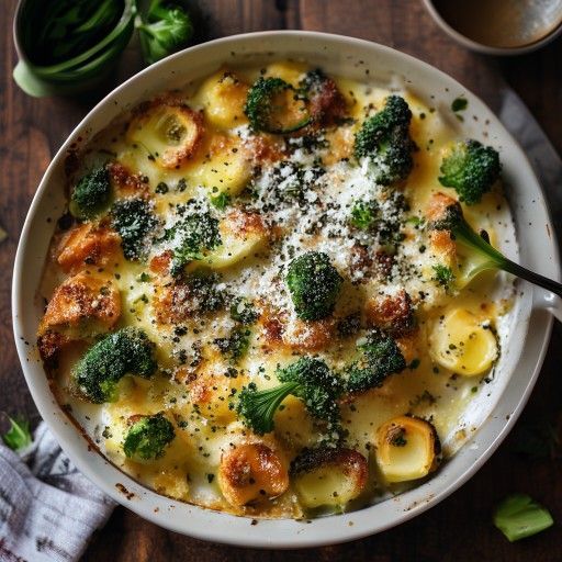 Gratin di Broccoli e Formaggio